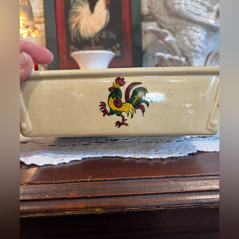 Rooster Vintage METLOX Poppytrail Dish - Picture 9 of 16